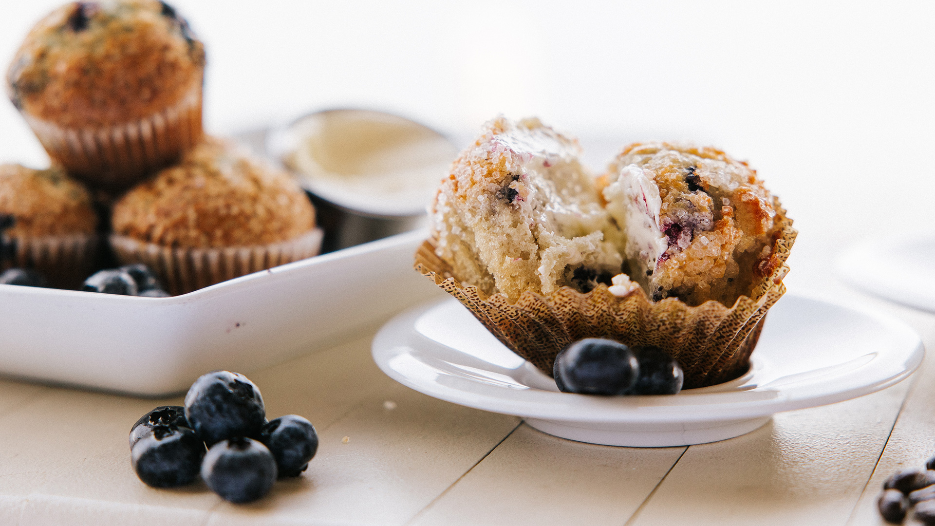A blueberry muffin