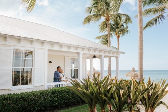 couple in a cottage on sunset key