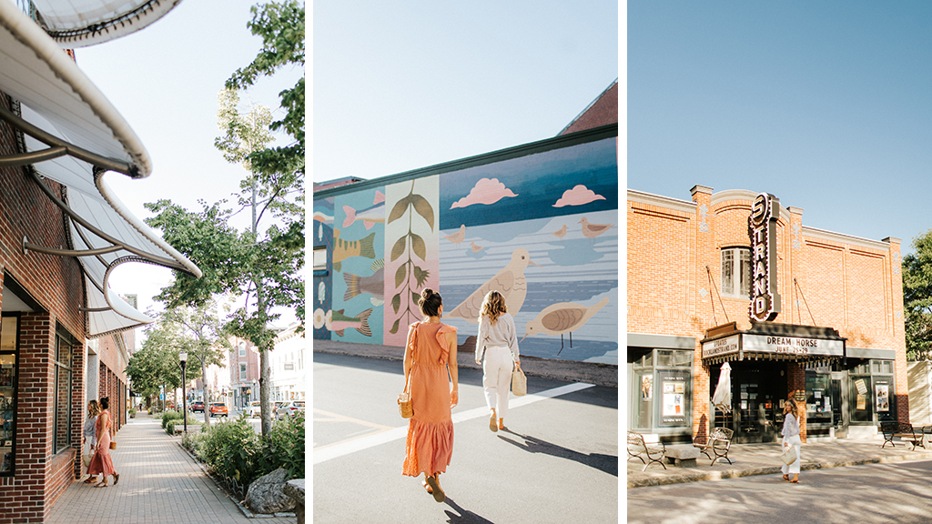 Scenes collaged together of Rockland's Main Street