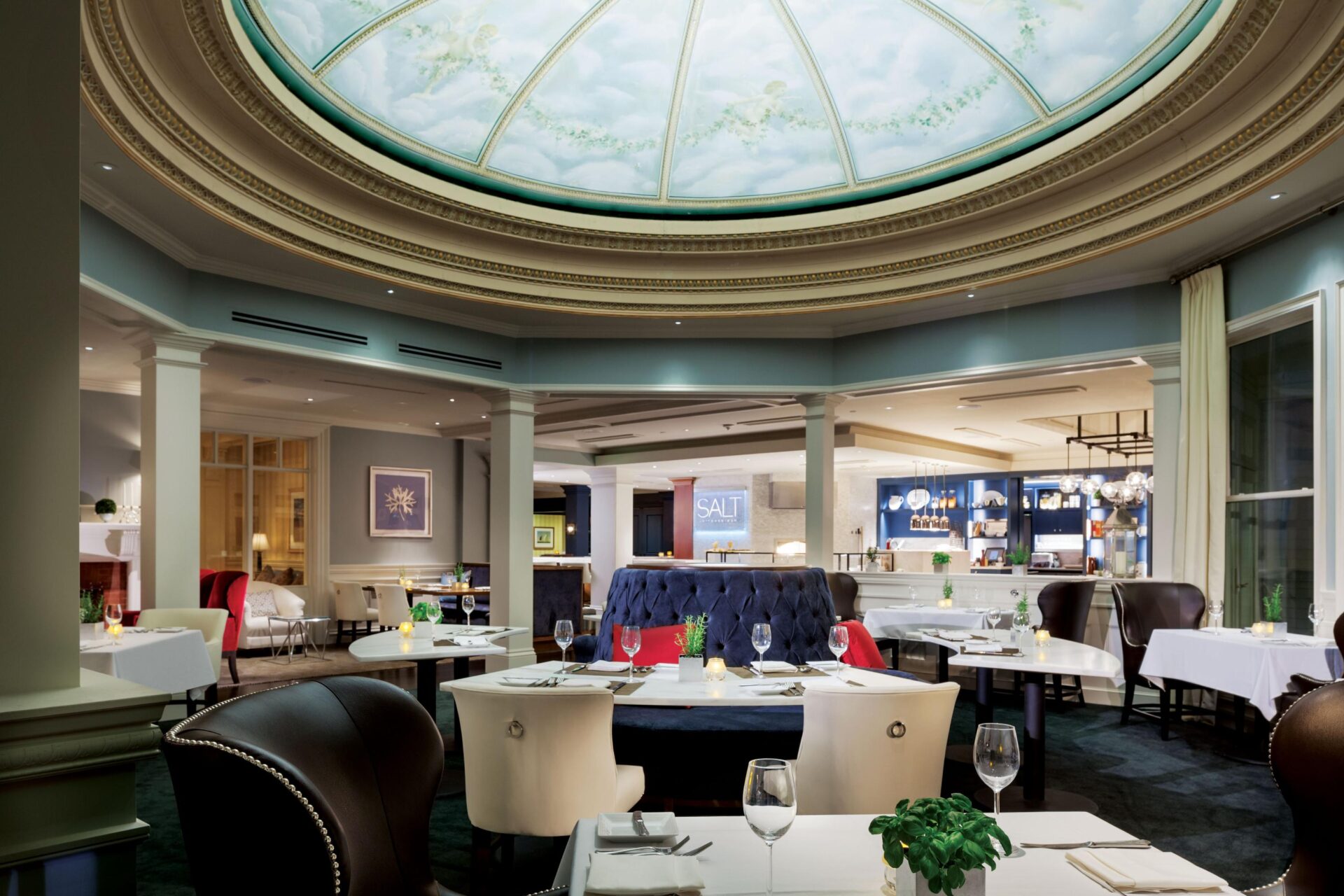 The dining room at Salt Kitchen & Bar.
