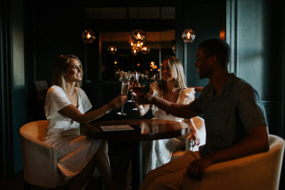 Wentworth by the Sea Trio Cheers at Salt