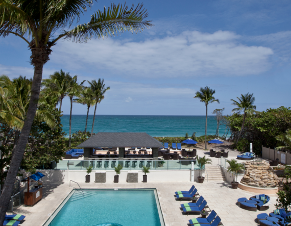 Jupiter Beach Resort & Spa pool view in Florida